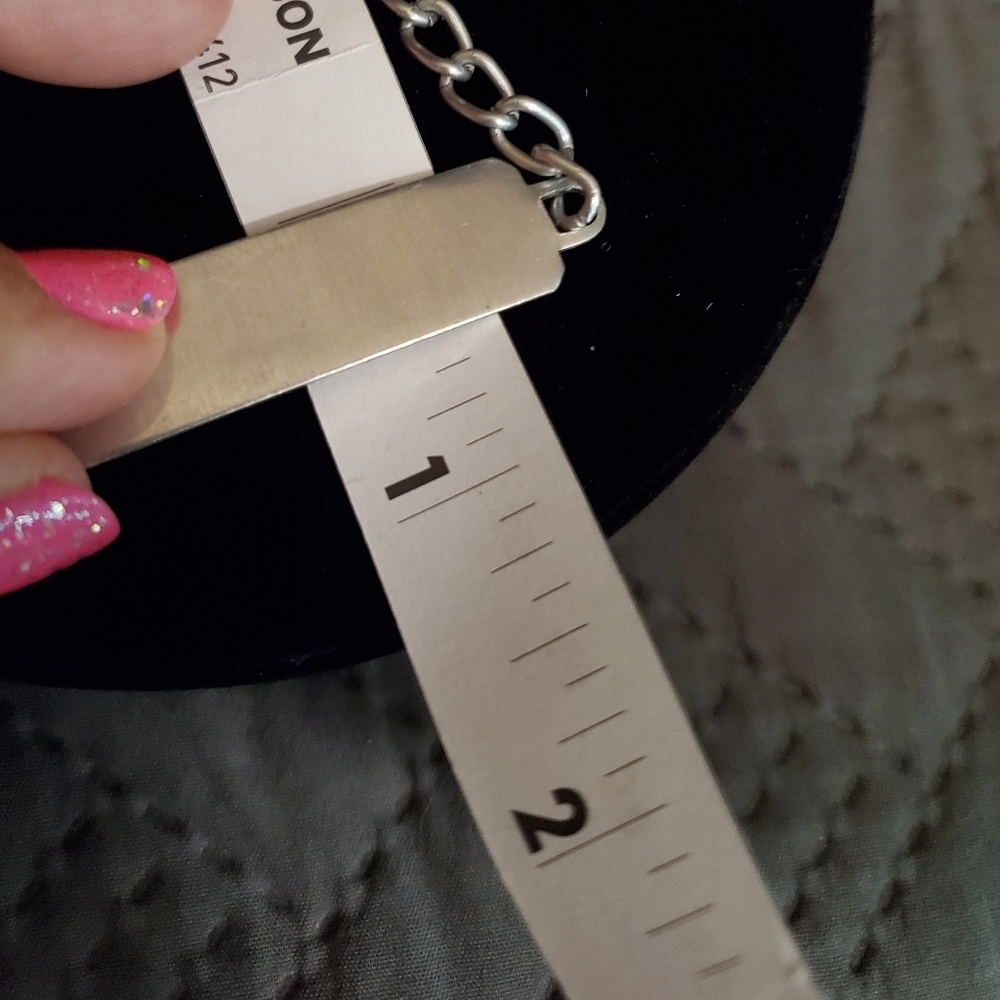 Vintage Lightweight Aluminum Blank ID Bracelet - Picture 8 of 8